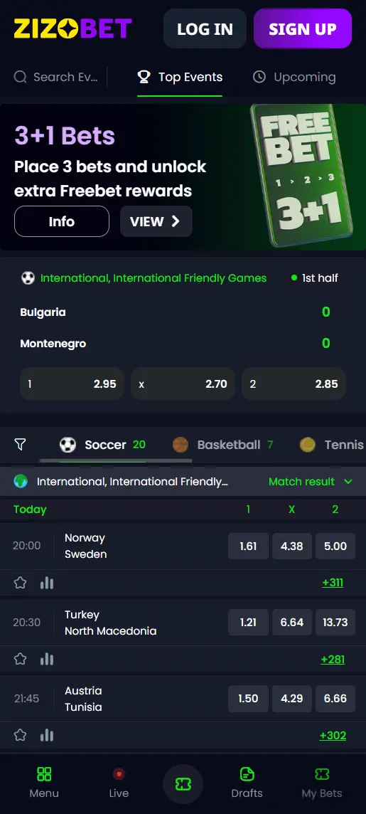 Zizobet screenshot 1